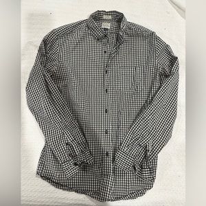 J Crew Mens Large Gingham button down classic fit